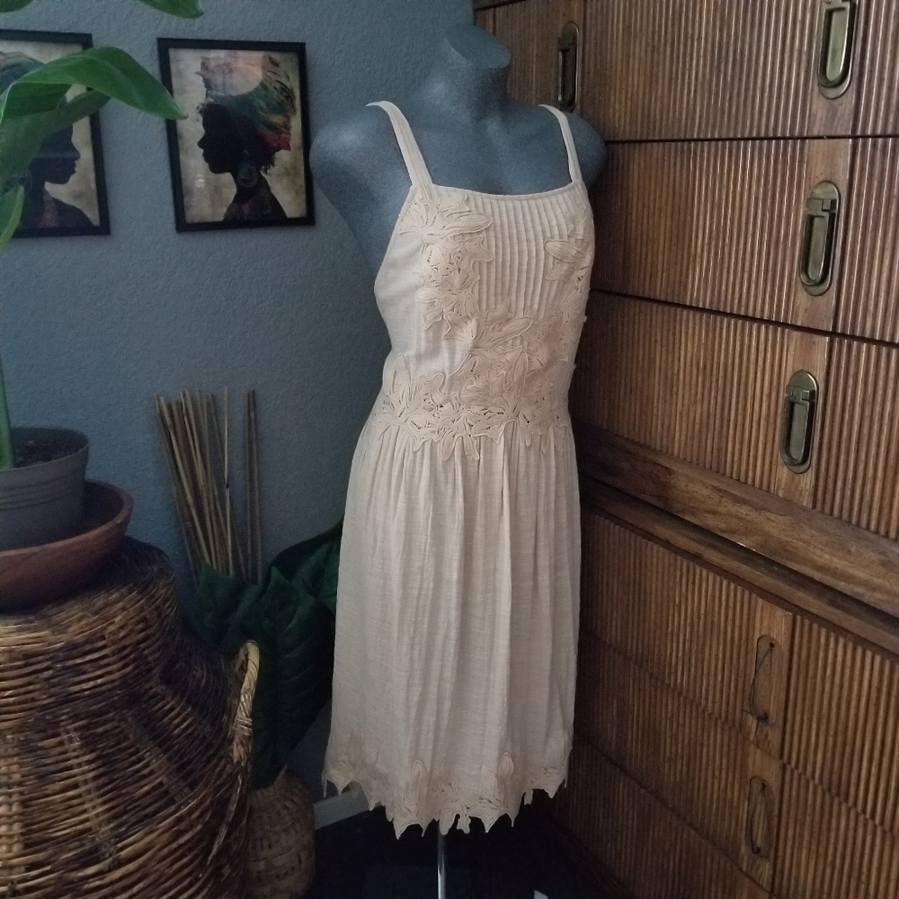 Free People Dress In Your Arms Cream Size Large